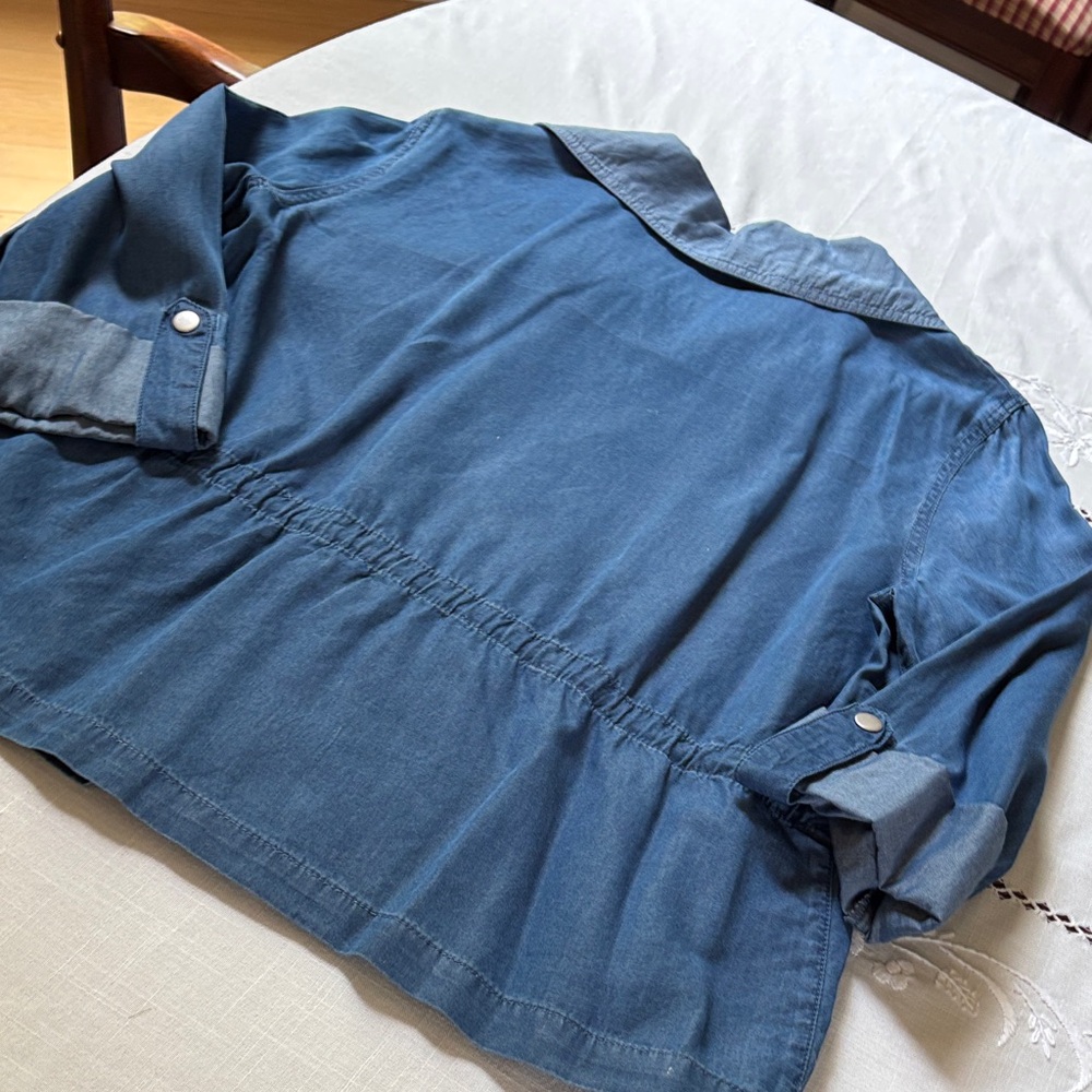 Ruby Rd. Denim Blue Jacket And Pants Ensemble - image 8